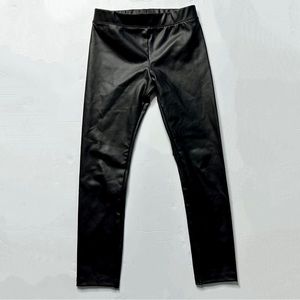 H&M Faux Leather Leggings Girls Size 6x